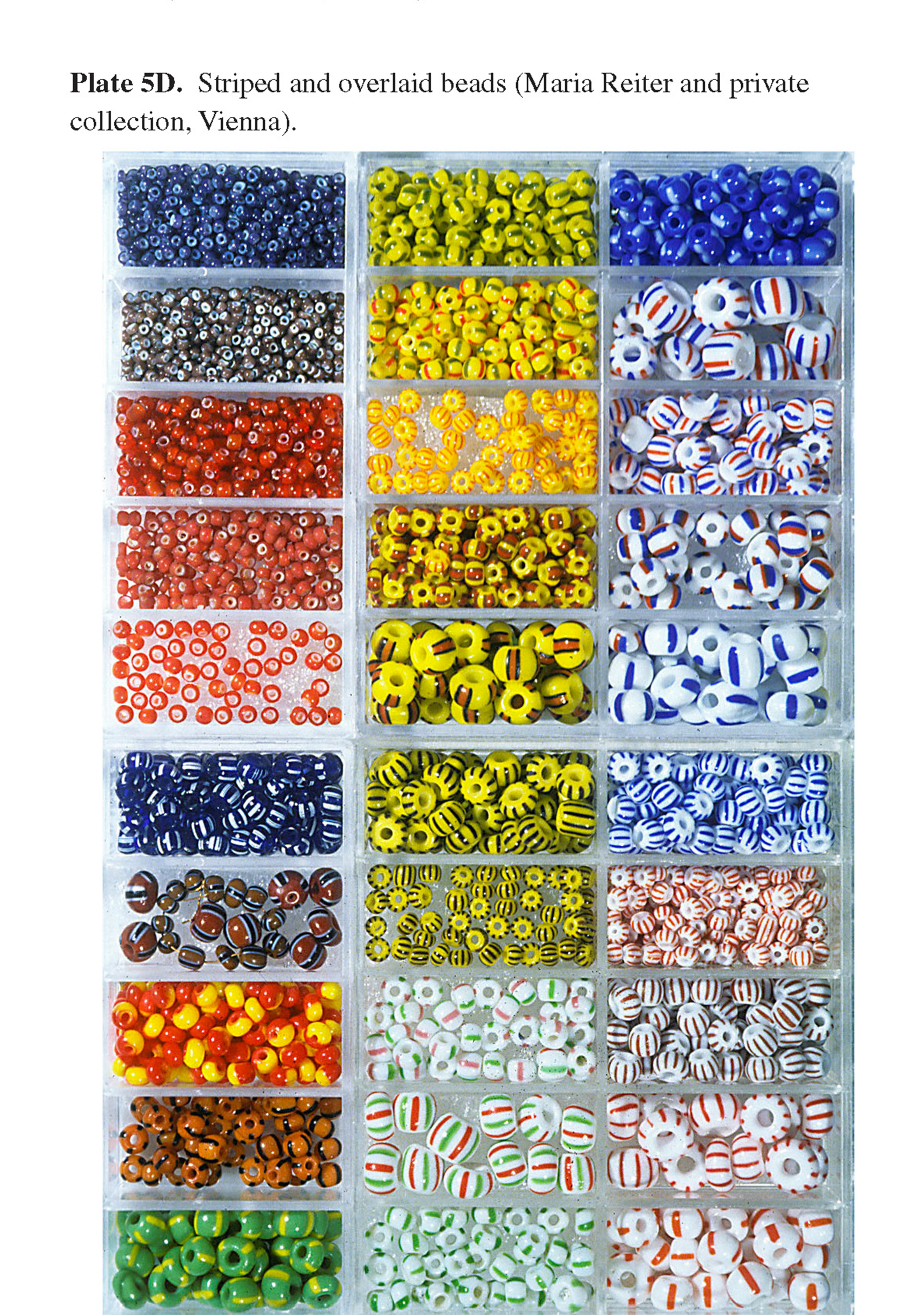 Plate 5D Striped and overlaid beads (Maria Reiter and private collection, Vienna).