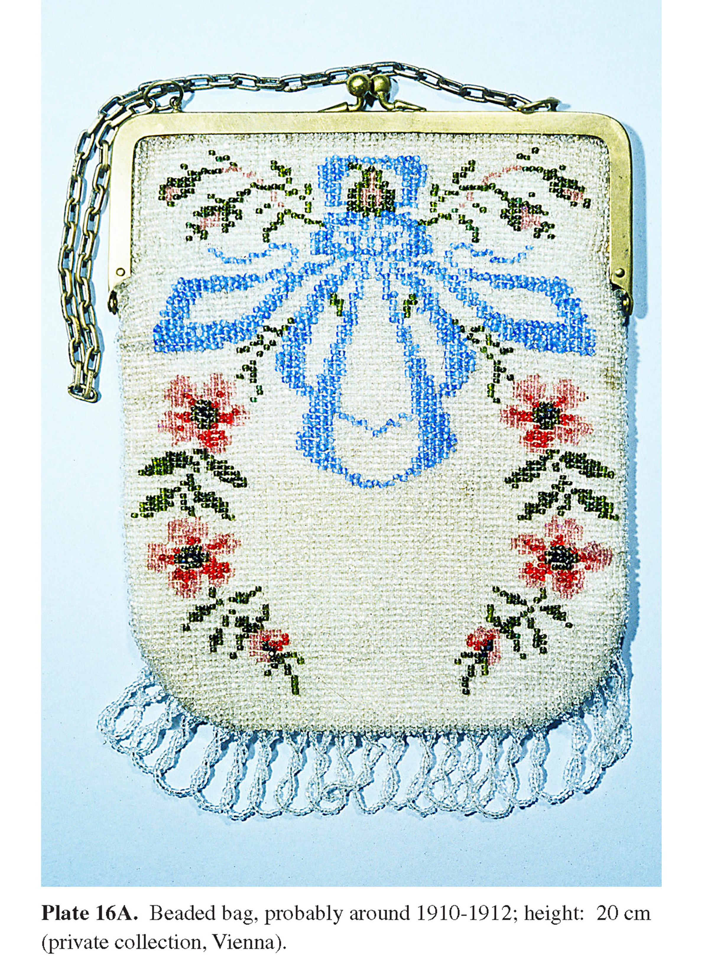 Plate 16A Beaded bag, probably around 1910-1912; height: 20 cm (private collection, Vienna).